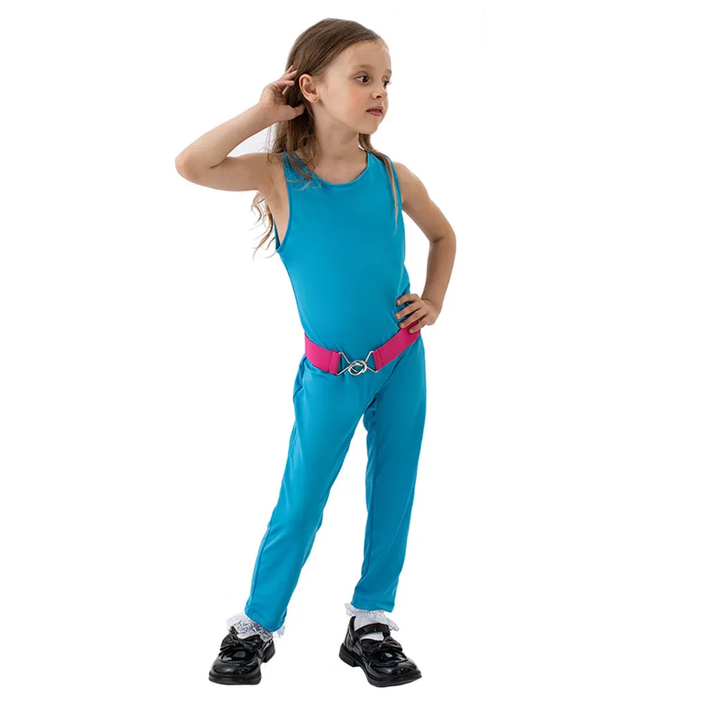 Barbie Kids Children Feamle Blue Halloween Carnival Party Suit Cosplay Costume
