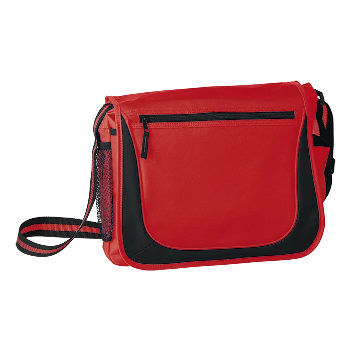 Barron BB0166 - Messenger Bag with Coloured Stripe Strap