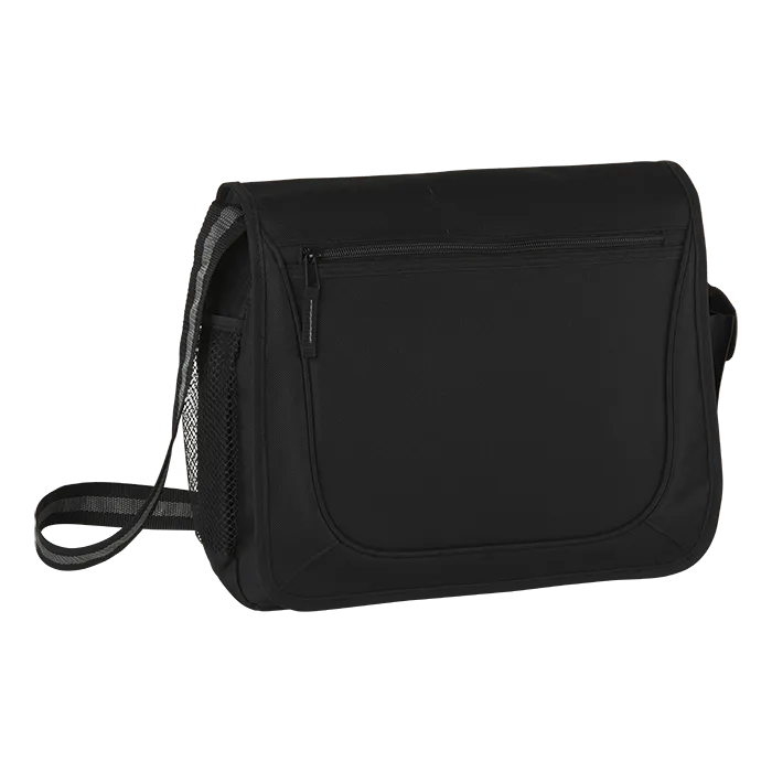 Barron BB0166 - Messenger Bag with Coloured Stripe Strap