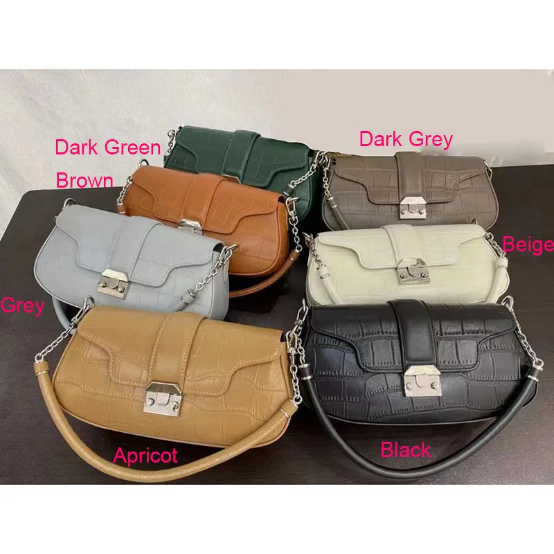 Baska Crocodile Pattern Satchel