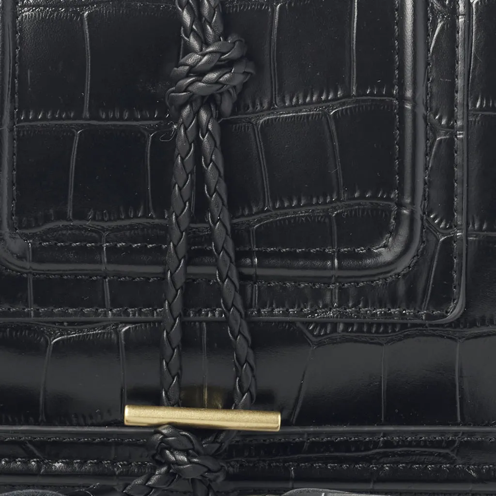 Beau Crossbody Bag in Croc