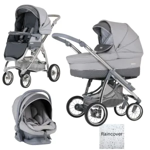 Bebecar Trio Ip-Op XL Classic Travel System - Pewter
