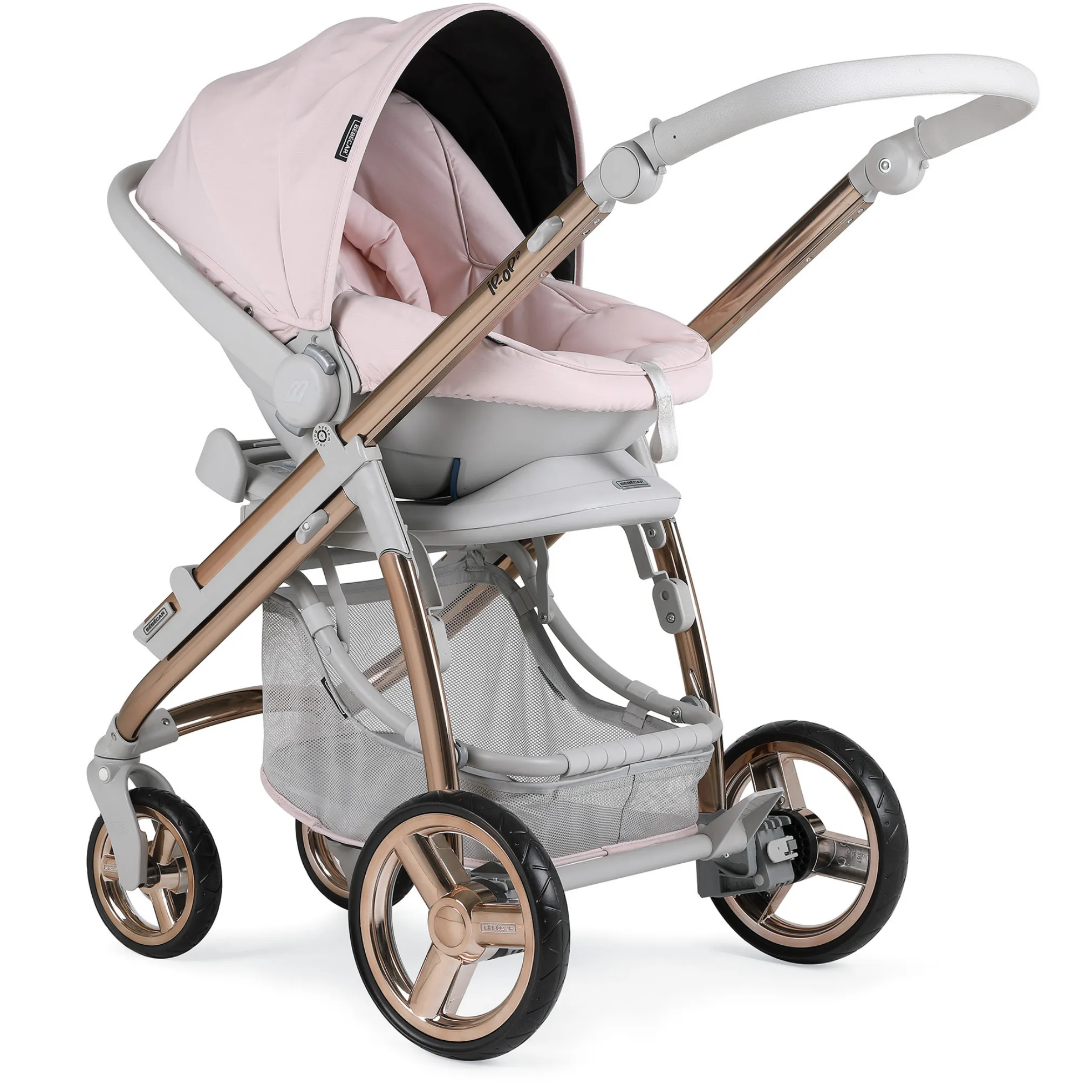 Bebecar Trio Ip-Op XL Classic Travel System - Rose Blush