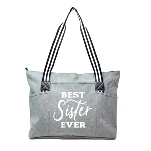 Best Sister Ever Tessa Gray Tote Bag for Sister