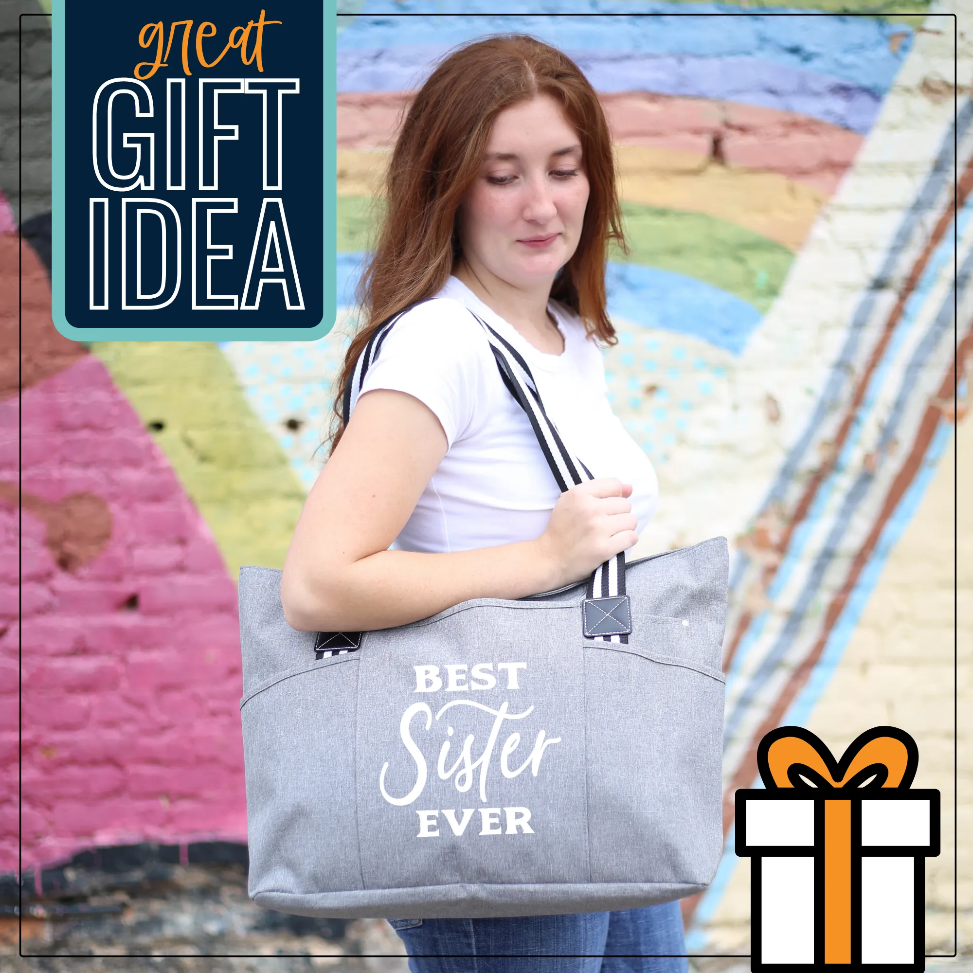 Best Sister Ever Tessa Gray Tote Bag for Sister