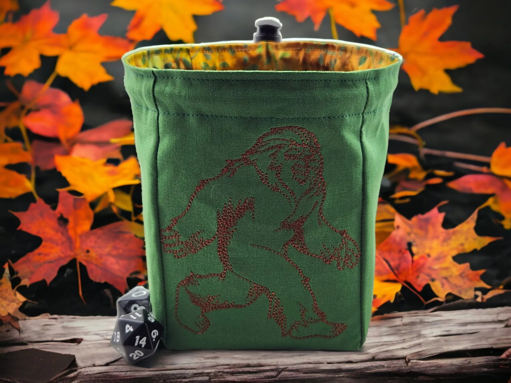 Bigfoot dice bag