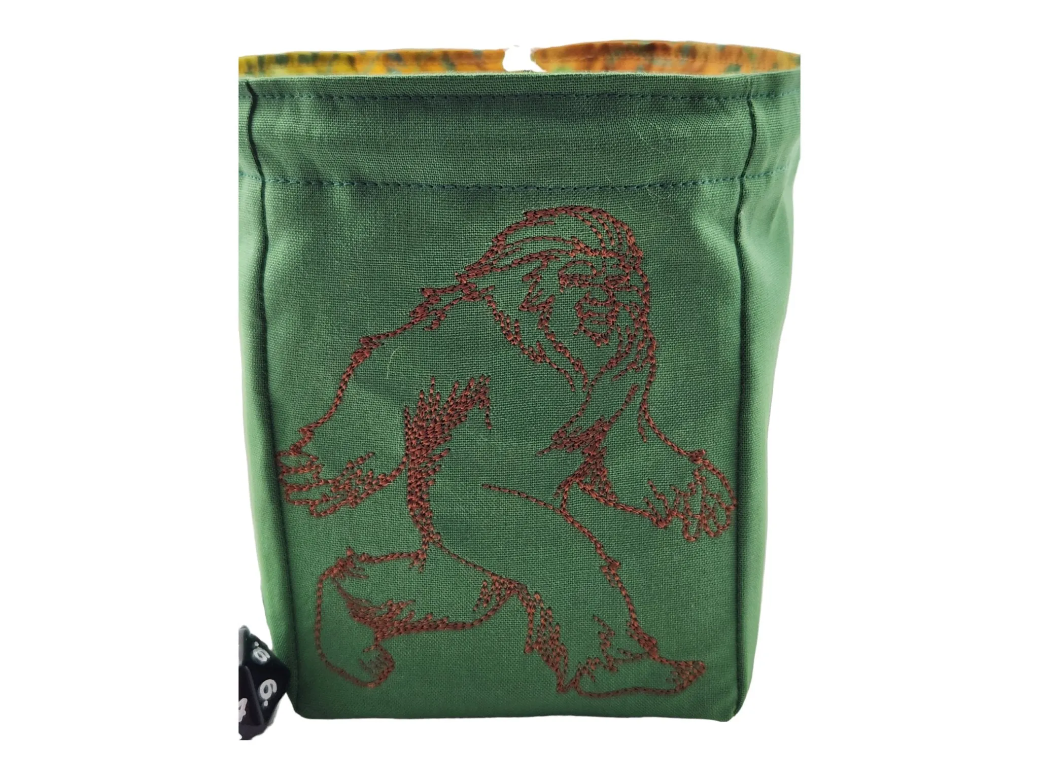 Bigfoot dice bag