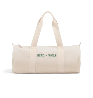 Bird   Wolf Duffel Bag (Green Lettering)