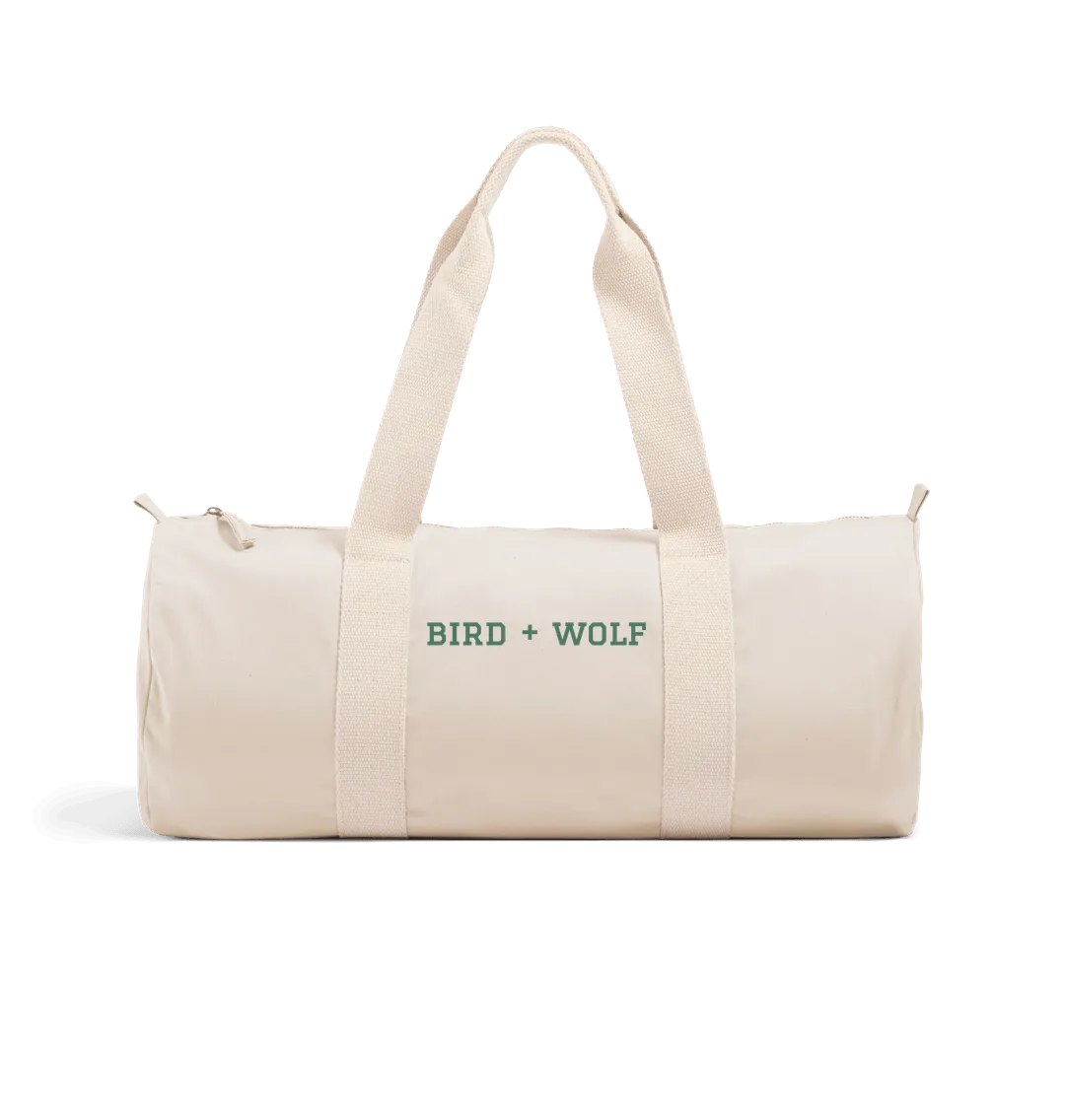 Bird   Wolf Duffel Bag (Green Lettering)