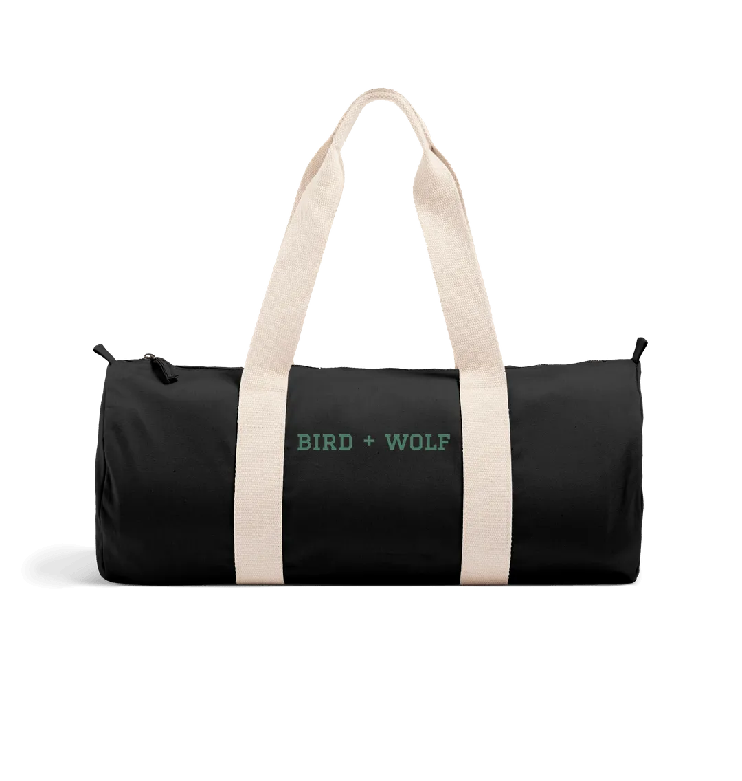 Bird   Wolf Duffel Bag (Green Lettering)
