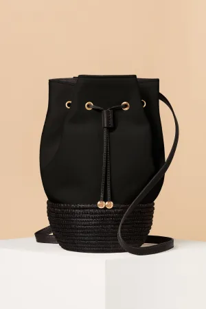 Black Bucket Bag