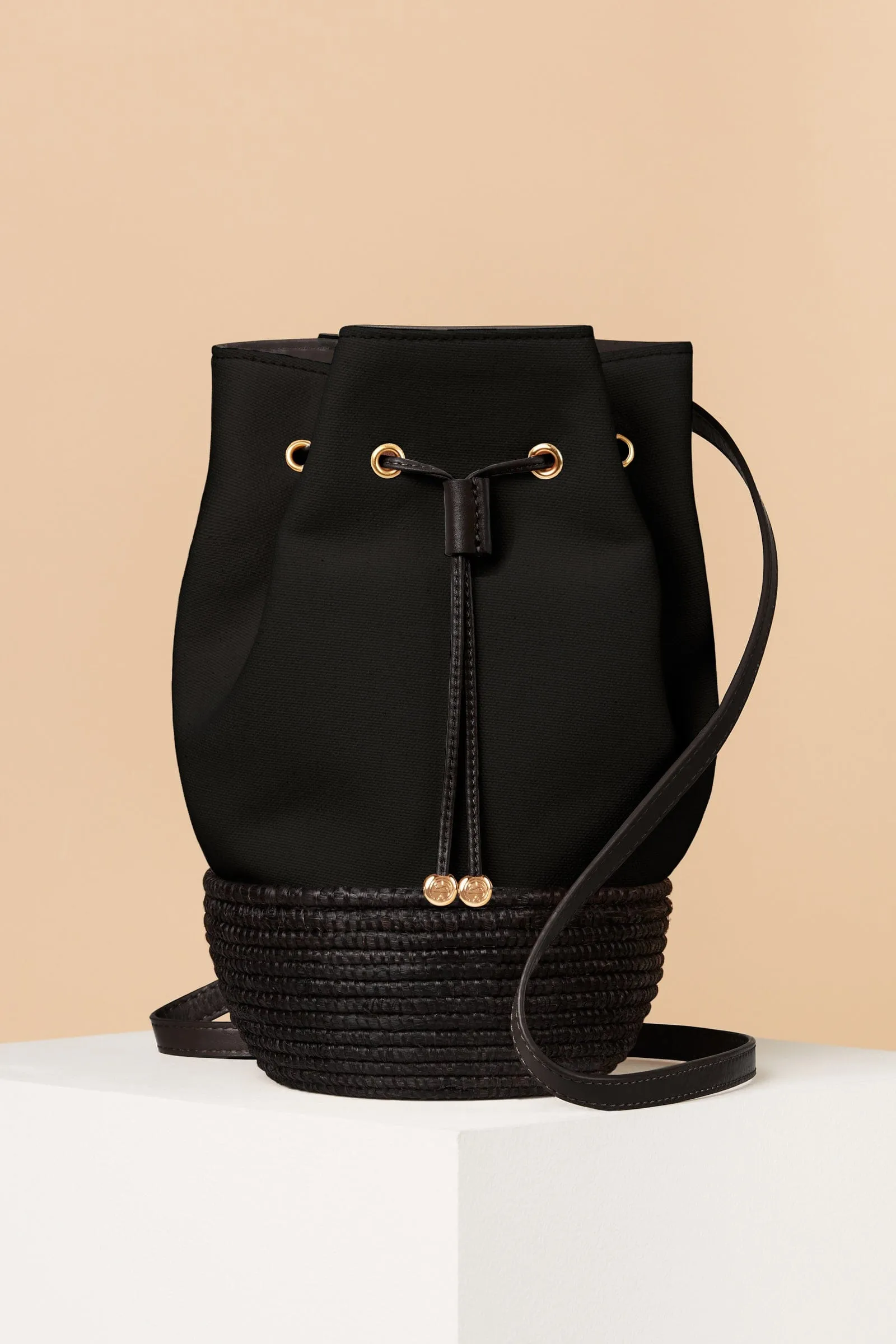 Black Bucket Bag