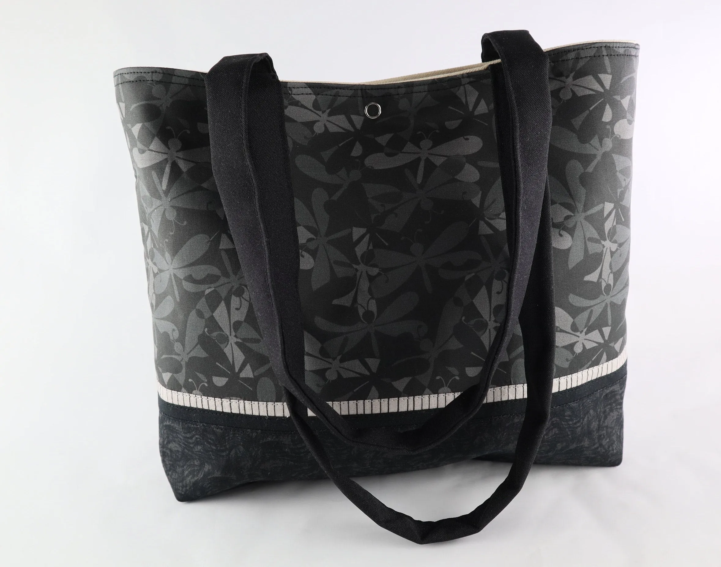 Black Dragonfly Shoulder Bag Purse