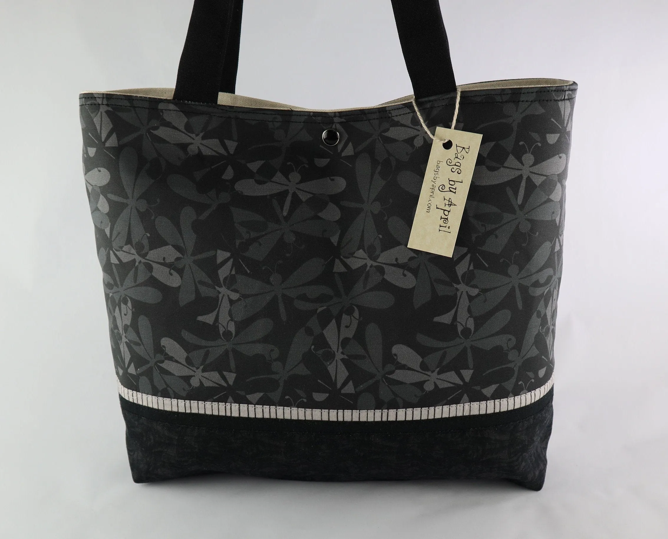 Black Dragonfly Shoulder Bag Purse