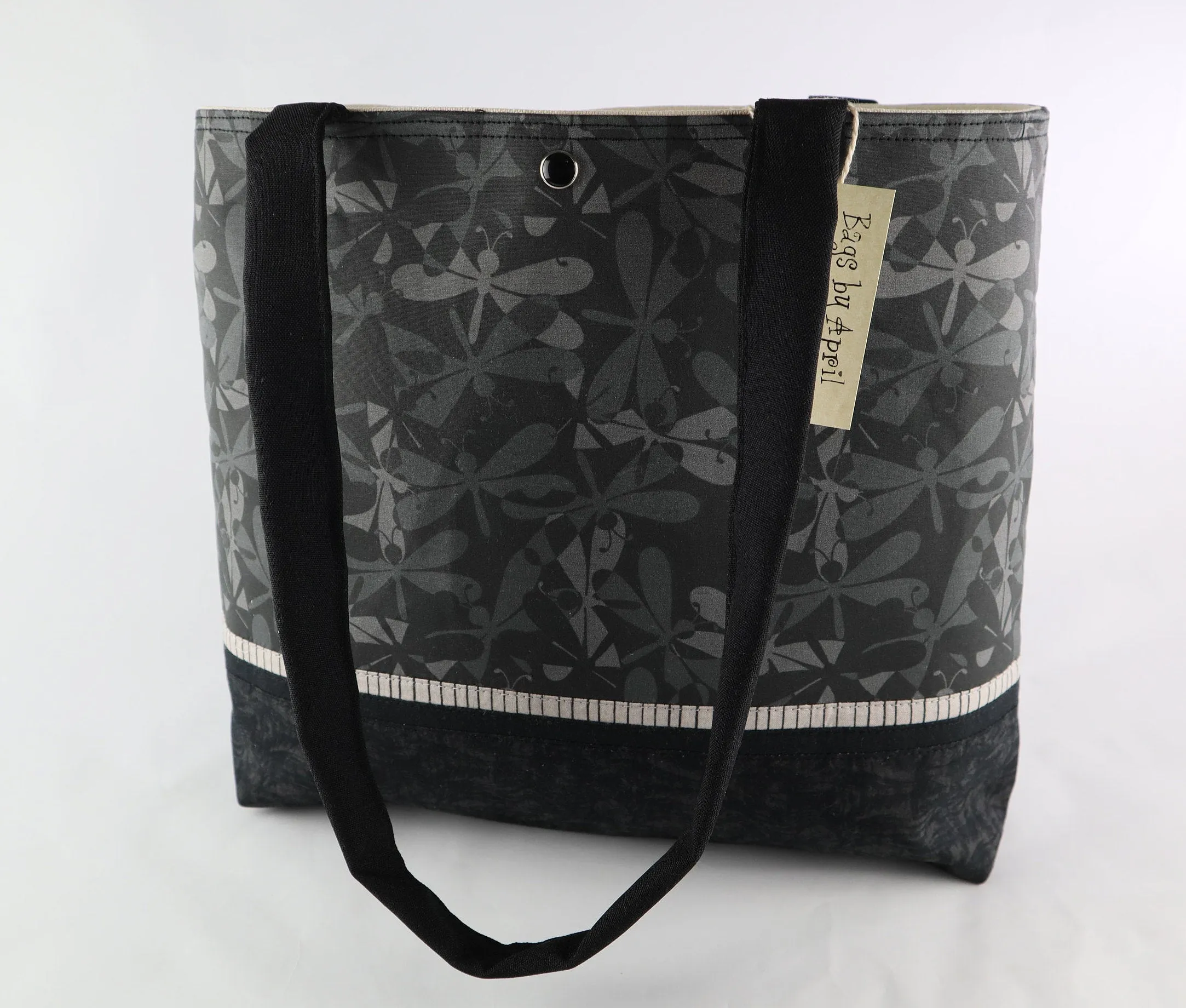 Black Dragonfly Shoulder Bag Purse