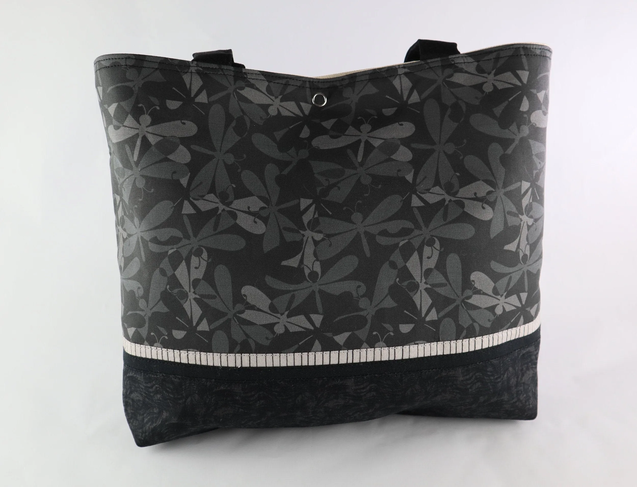 Black Dragonfly Shoulder Bag Purse