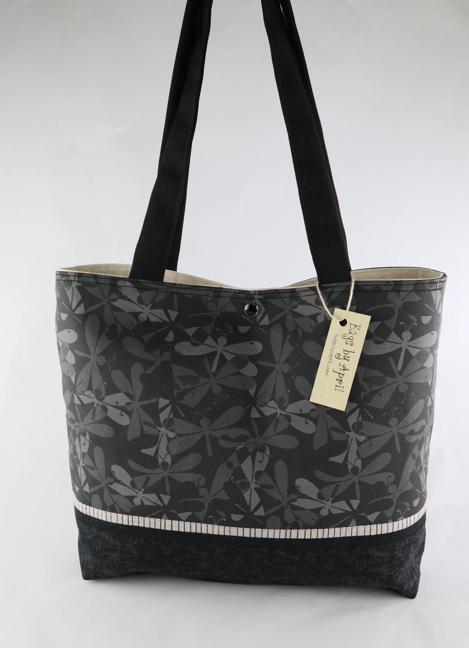 Black Dragonfly Shoulder Bag Purse