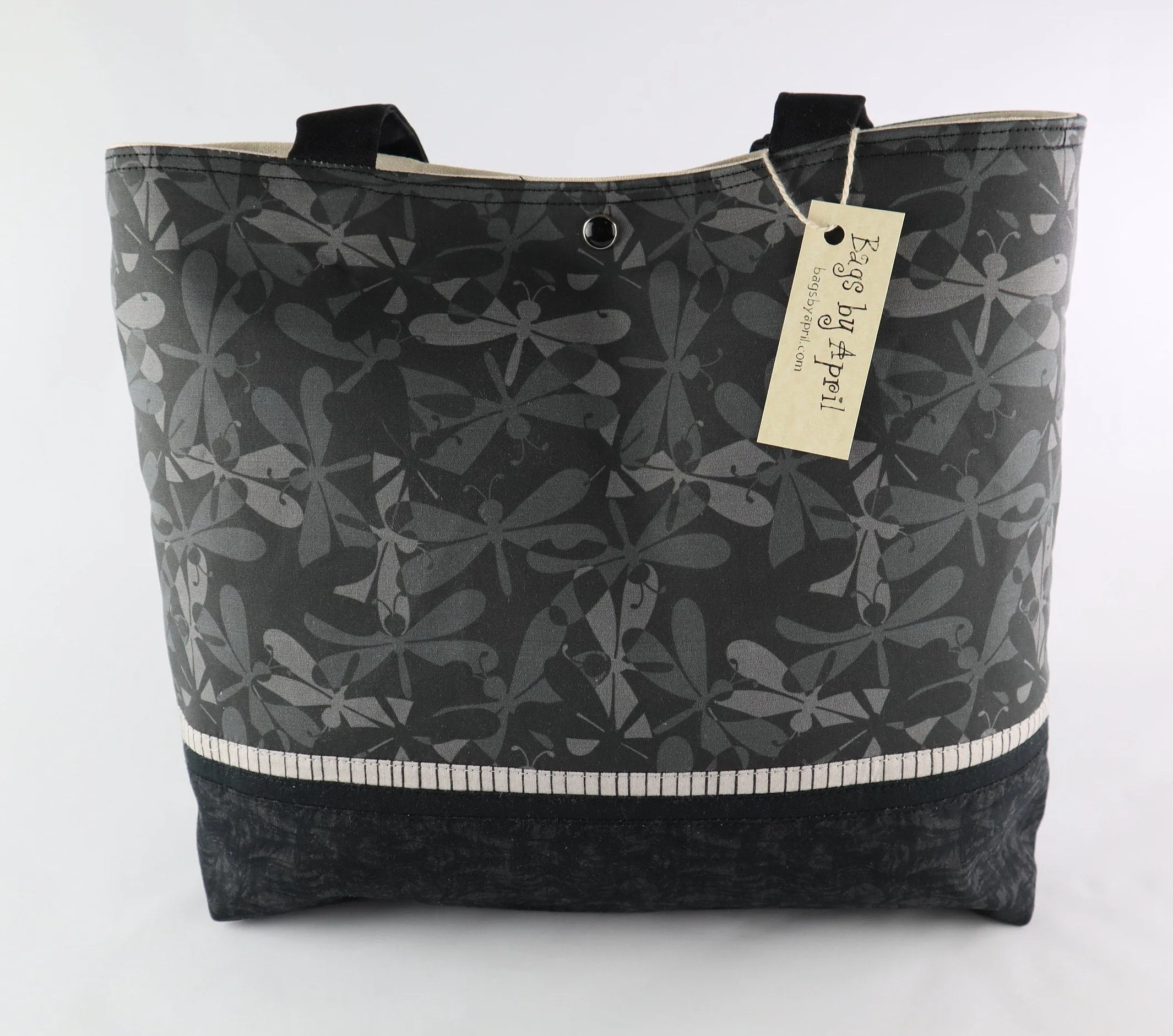 Black Dragonfly Shoulder Bag Purse
