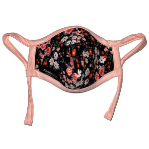 Black Floral w/ Pocket | Peach