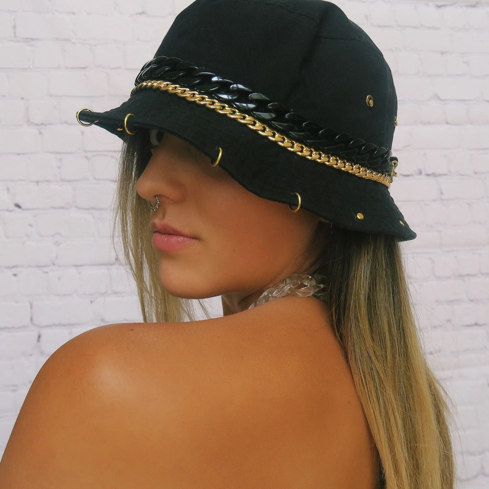 Black n Gold Acrylic Bucket