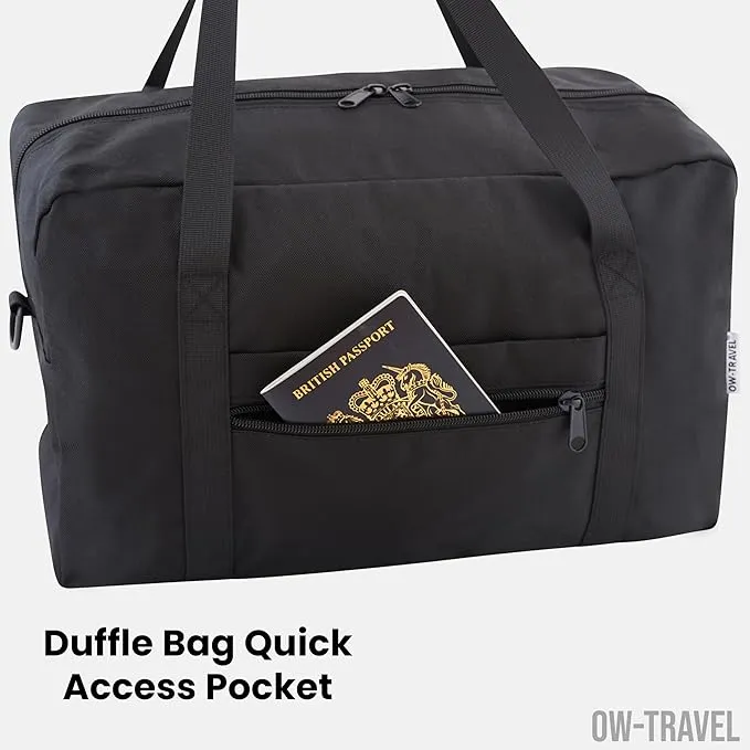 Black Ryanair Cabin Bags 40x20x25 Underseat Travel Bag (20L)