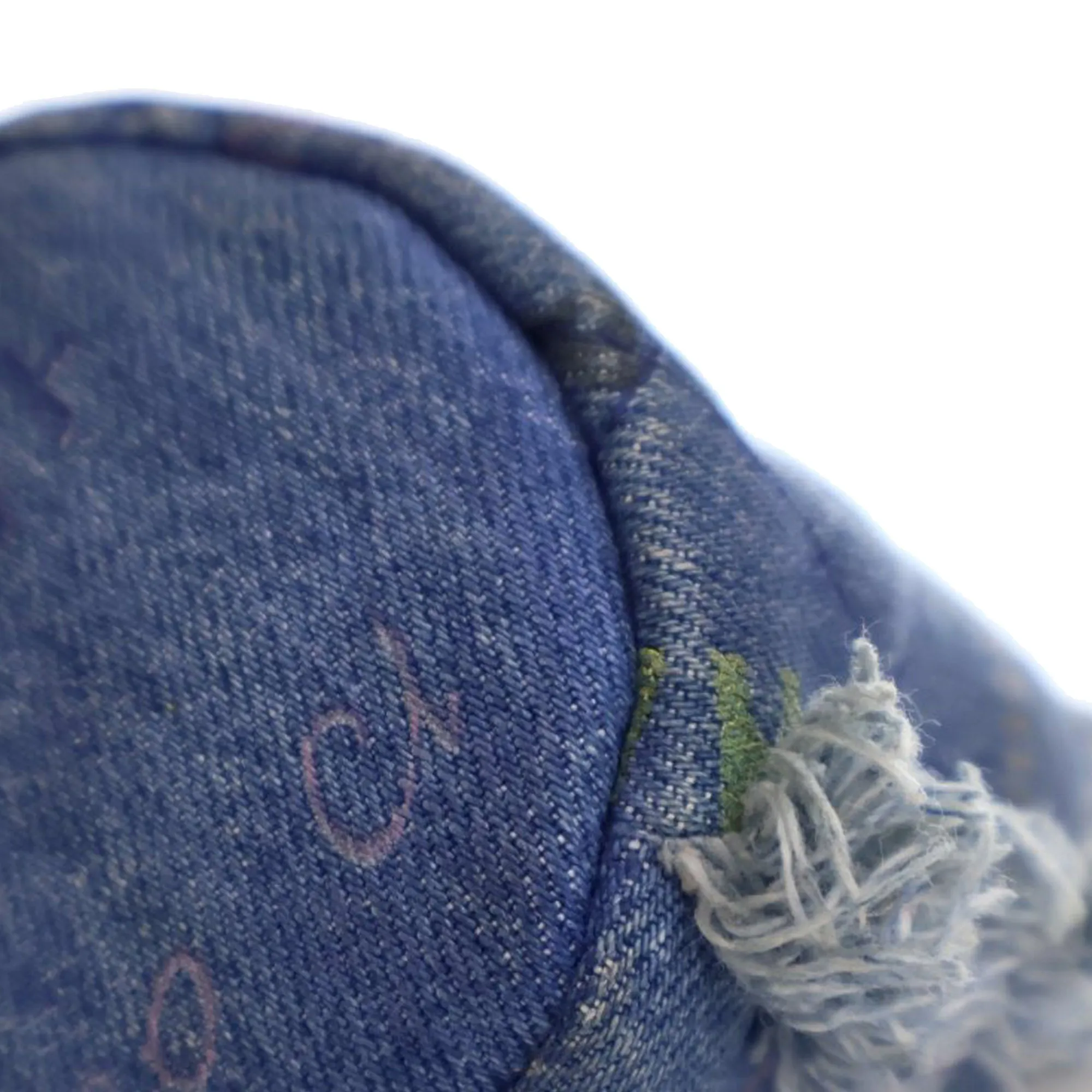 Blue Chanel Mini Denim Mood Bucket with Chain