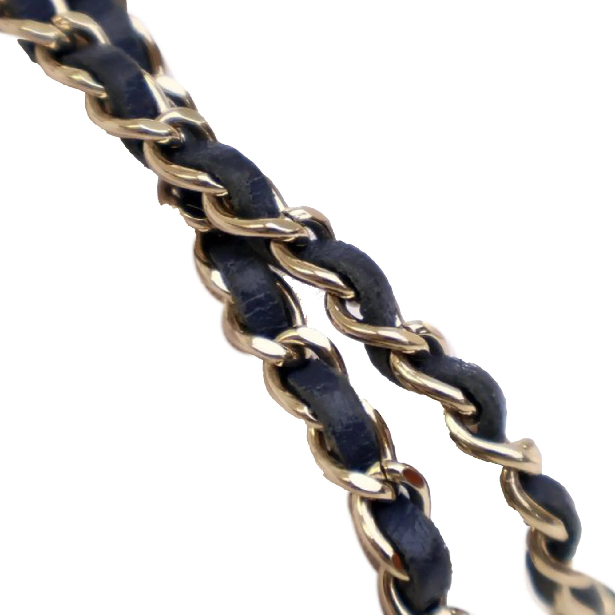 Blue Chanel Mini Denim Mood Bucket with Chain