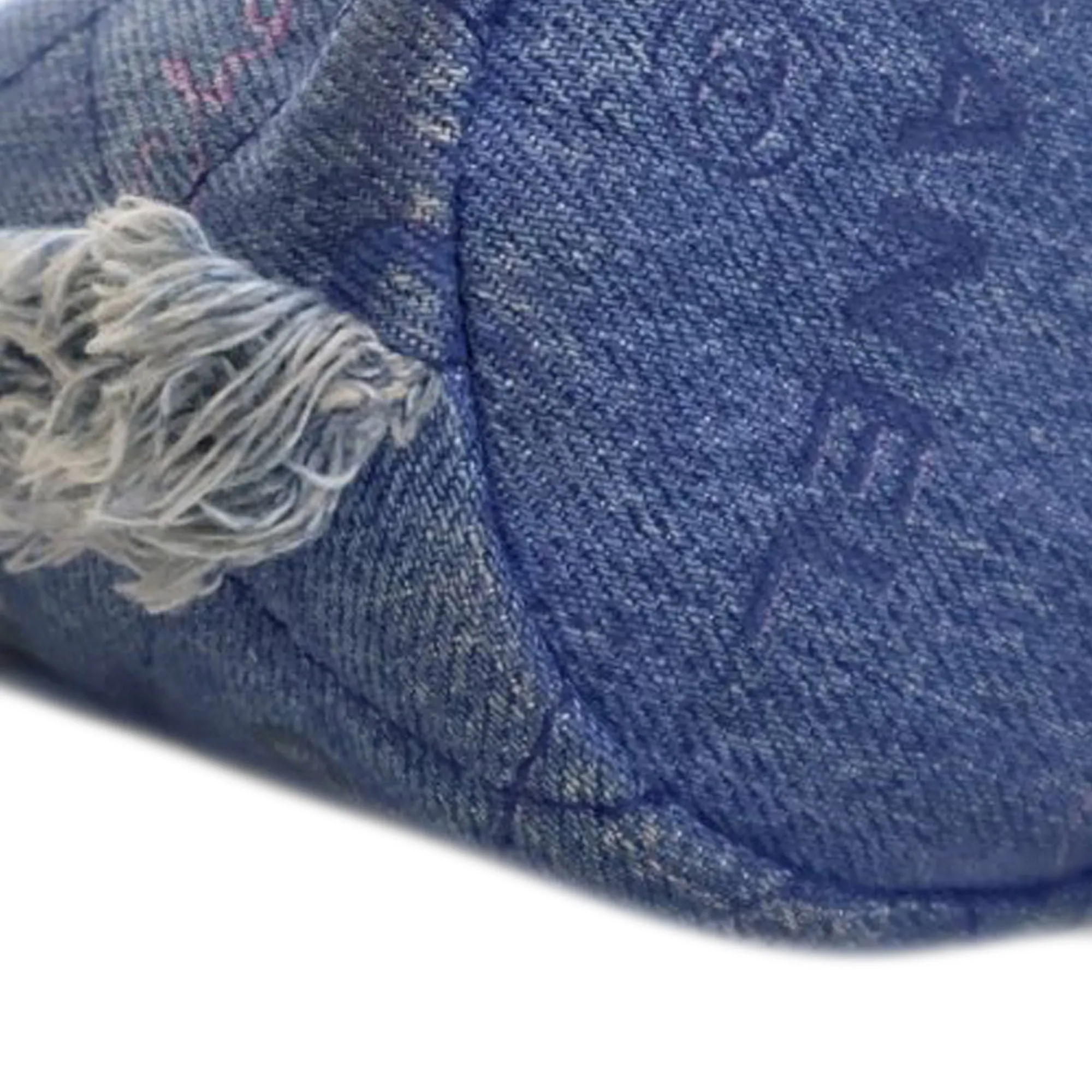 Blue Chanel Mini Denim Mood Bucket with Chain