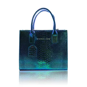 Blue chrome bag (medium) SAMPLE