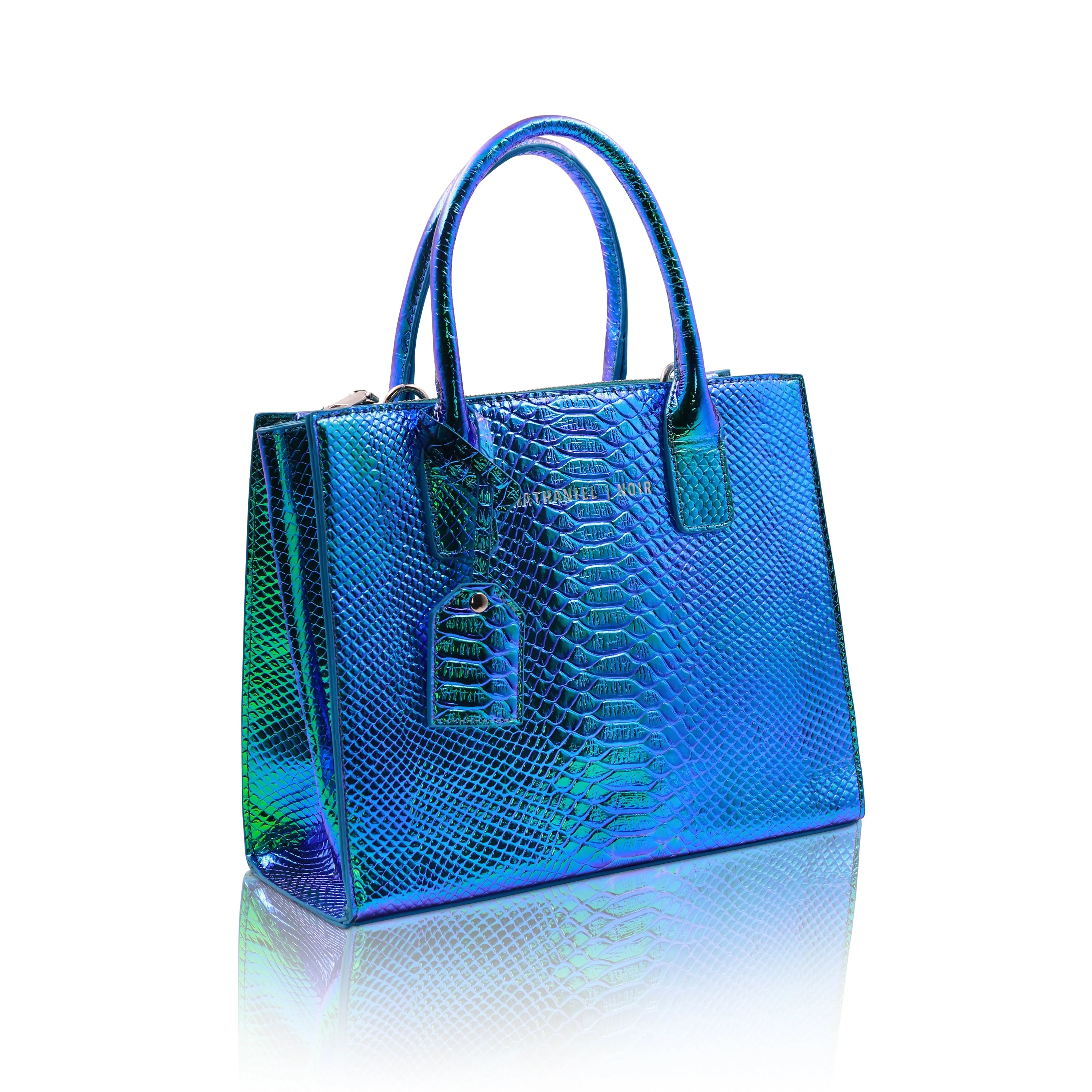 Blue chrome bag (medium) SAMPLE