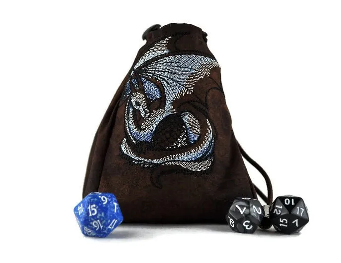 Blue dragon dice bag