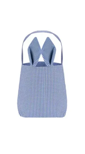 Blue  Easter Basket Bunny Gift Bags / Bucket plain x 1 pc