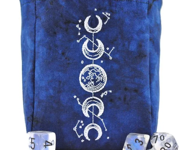 Blue Moon Phase dice bag