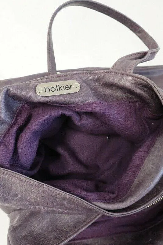 Botkier Holster Bag Purple Studded Leather Multi-Pocket Medium Shoulder Bag