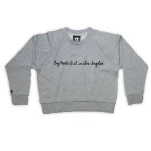 Boy Meets Girl® in Los Angeles Grey Crop Sweatshirt