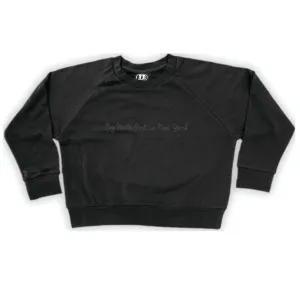Boy Meets Girl® in New York Black Crop Sweatshirt