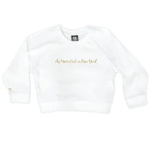 Boy Meets Girl® in New York White Crop Sweatshirt