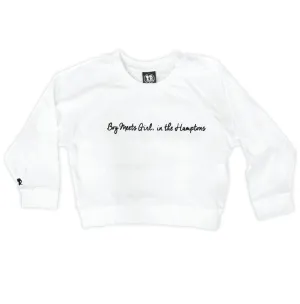 Boy Meets Girl® in the Hamptons White Crop Sweatshirt