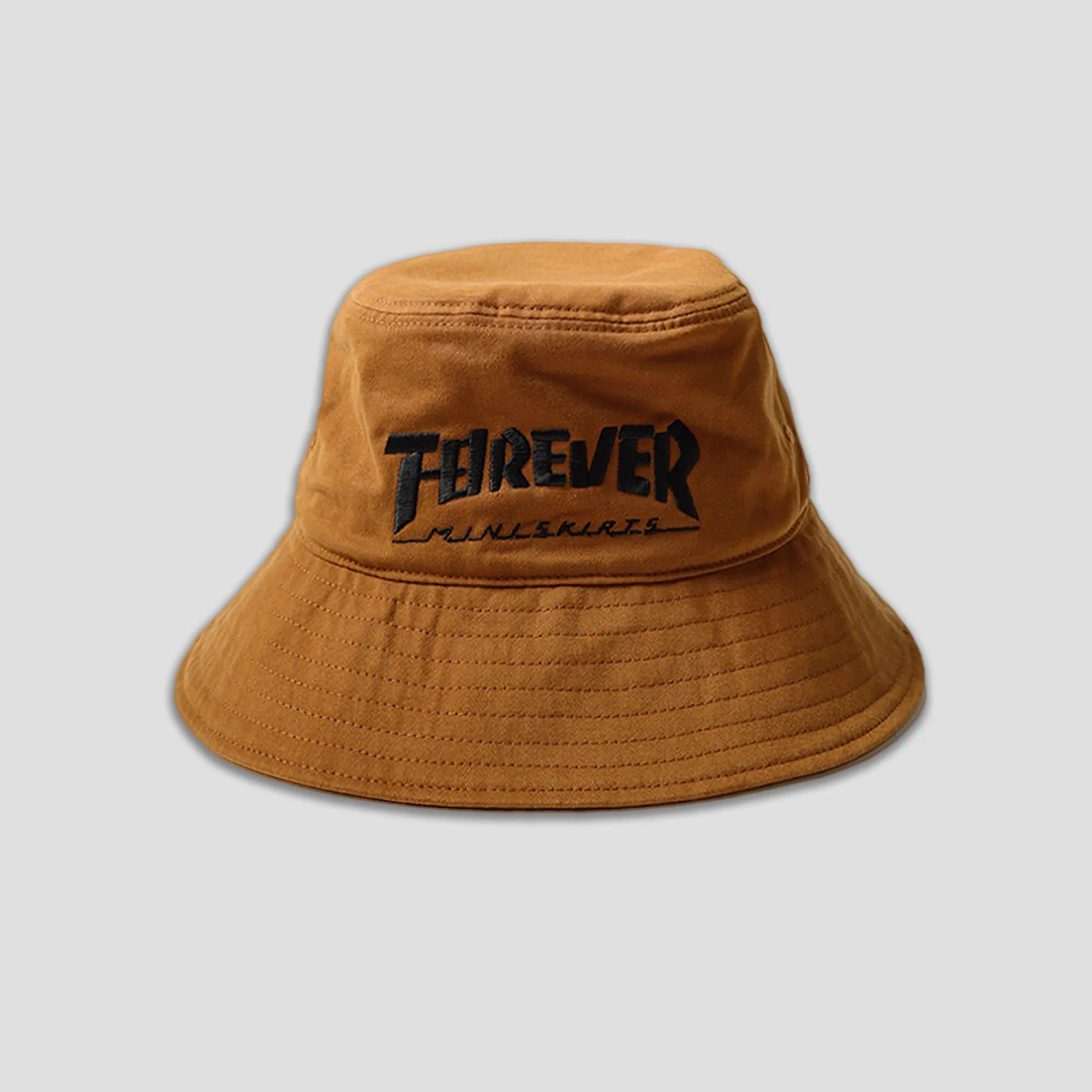 BRUSHED TWILL BUCKET HAT (LONG BRIM) - FOREVER MINI SKIRT