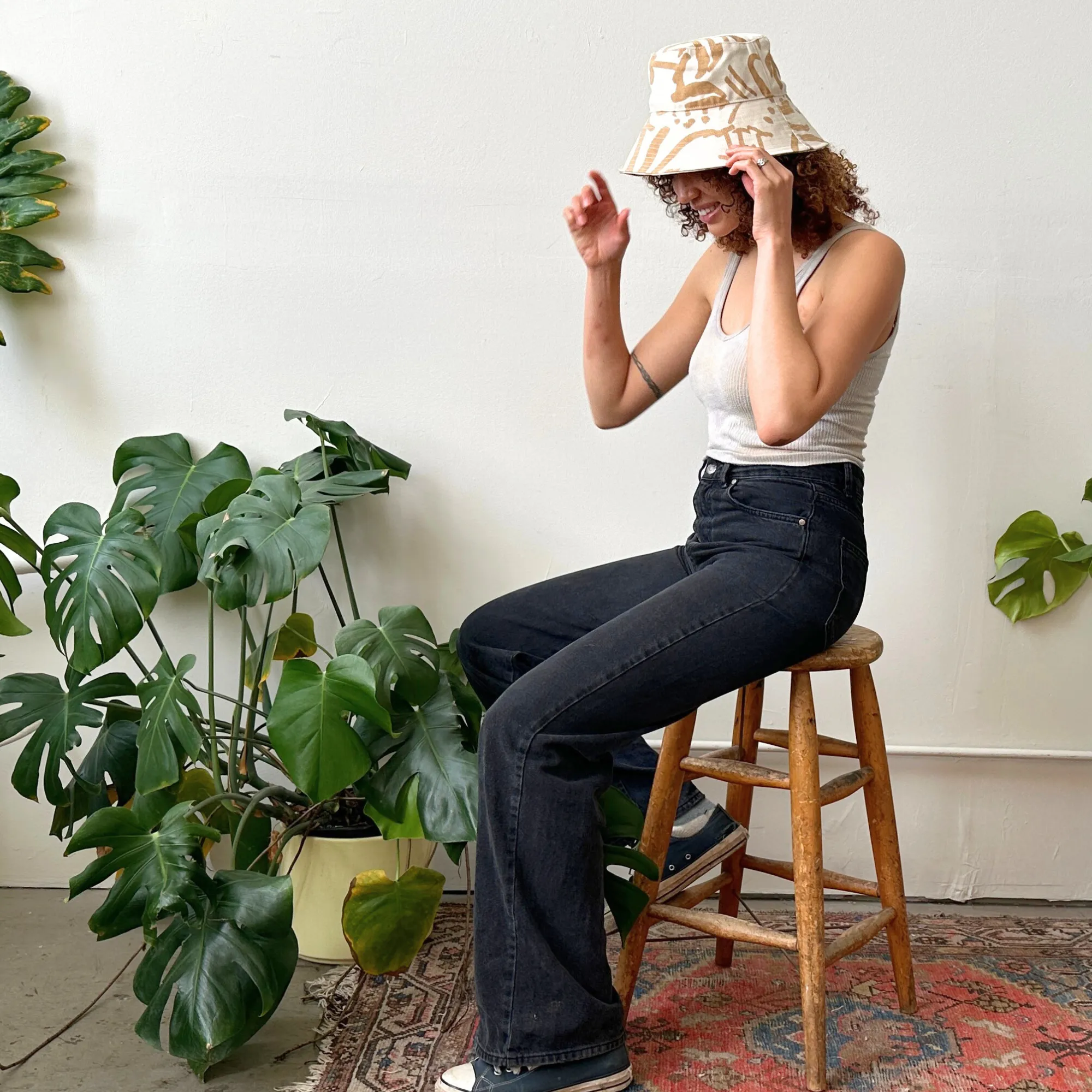 Bucket Hat - Fold in Gold