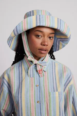 Bucket Hat - Multi Coloured Stripe