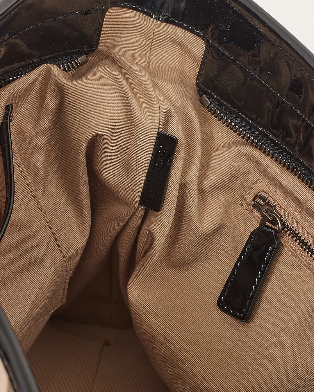 Burberry Beige Nova Check Coated Canvas & Patent Leather Tote Bag