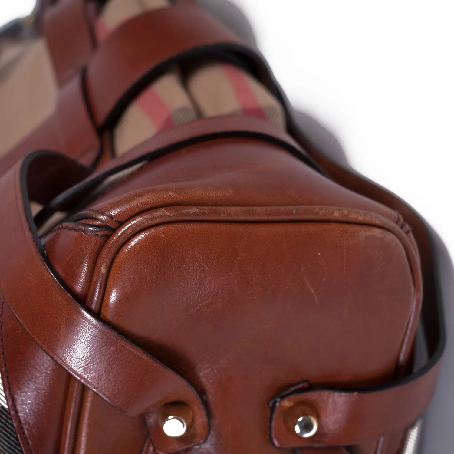 Burberry Bridle House Check Gosford Hobo