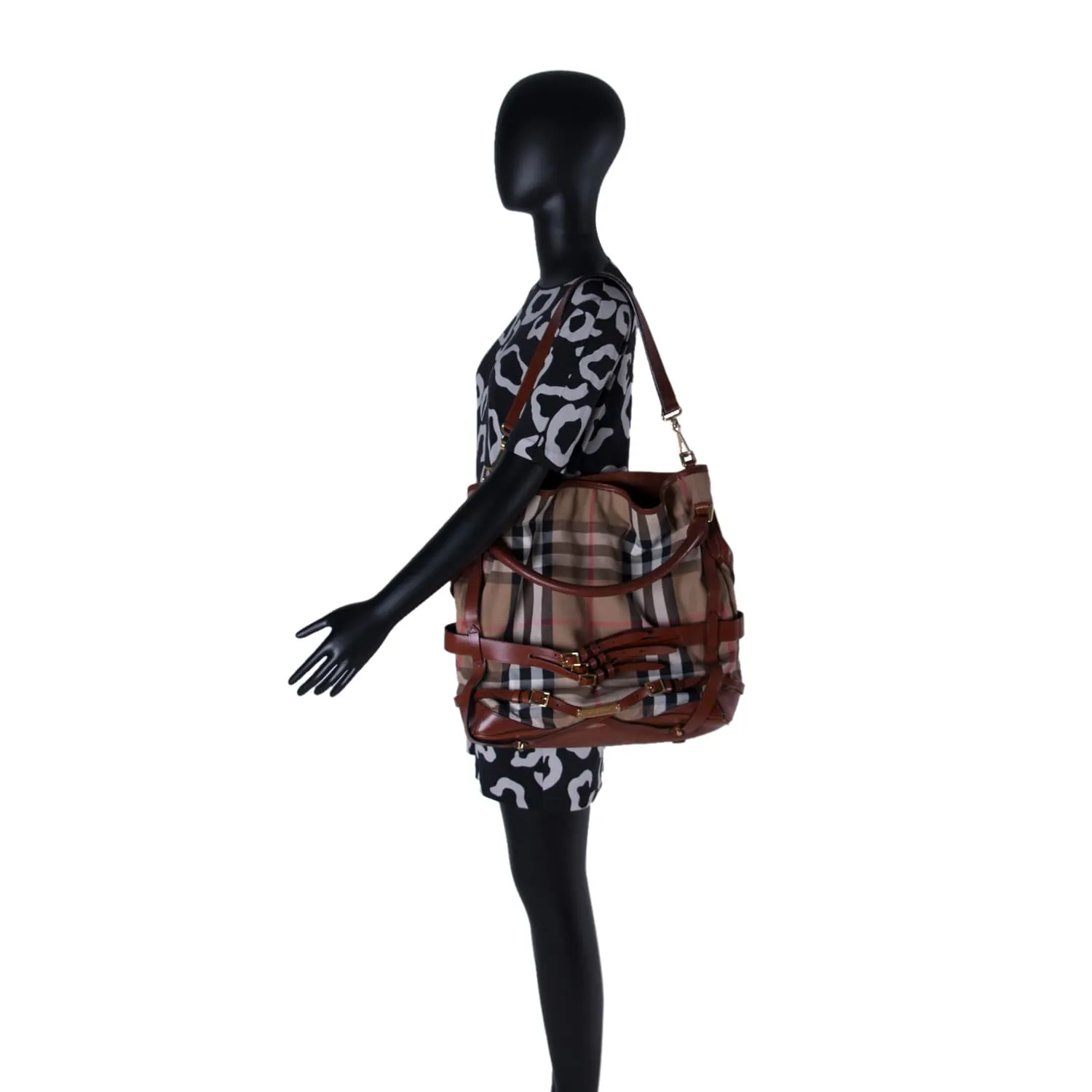 Burberry Bridle House Check Gosford Hobo