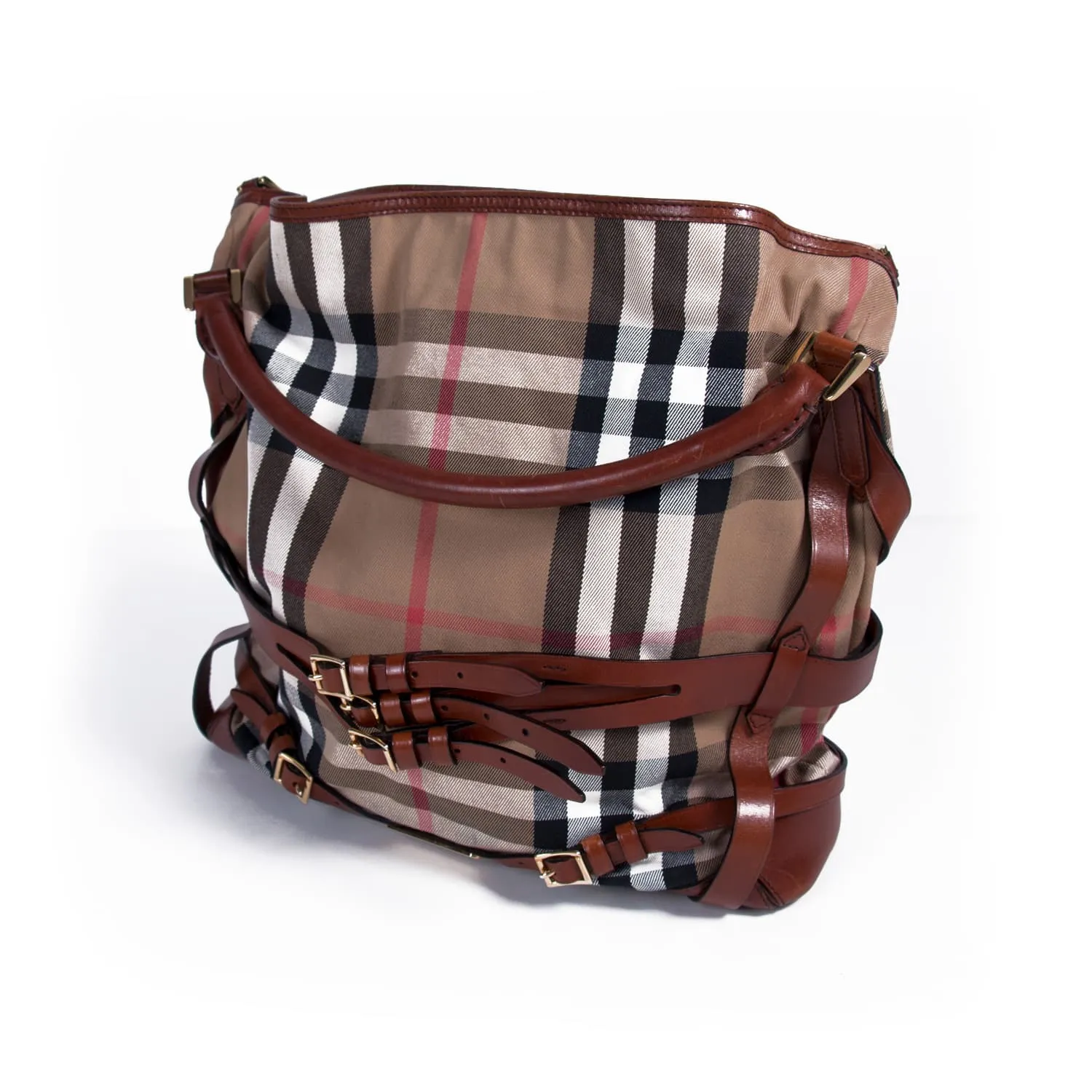 Burberry Bridle House Check Gosford Hobo
