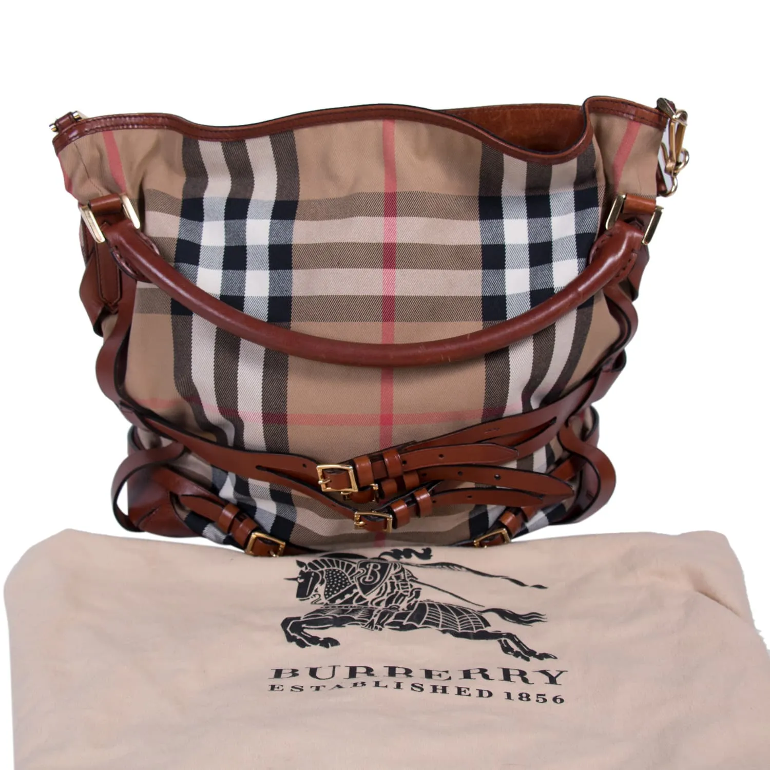 Burberry Bridle House Check Gosford Hobo