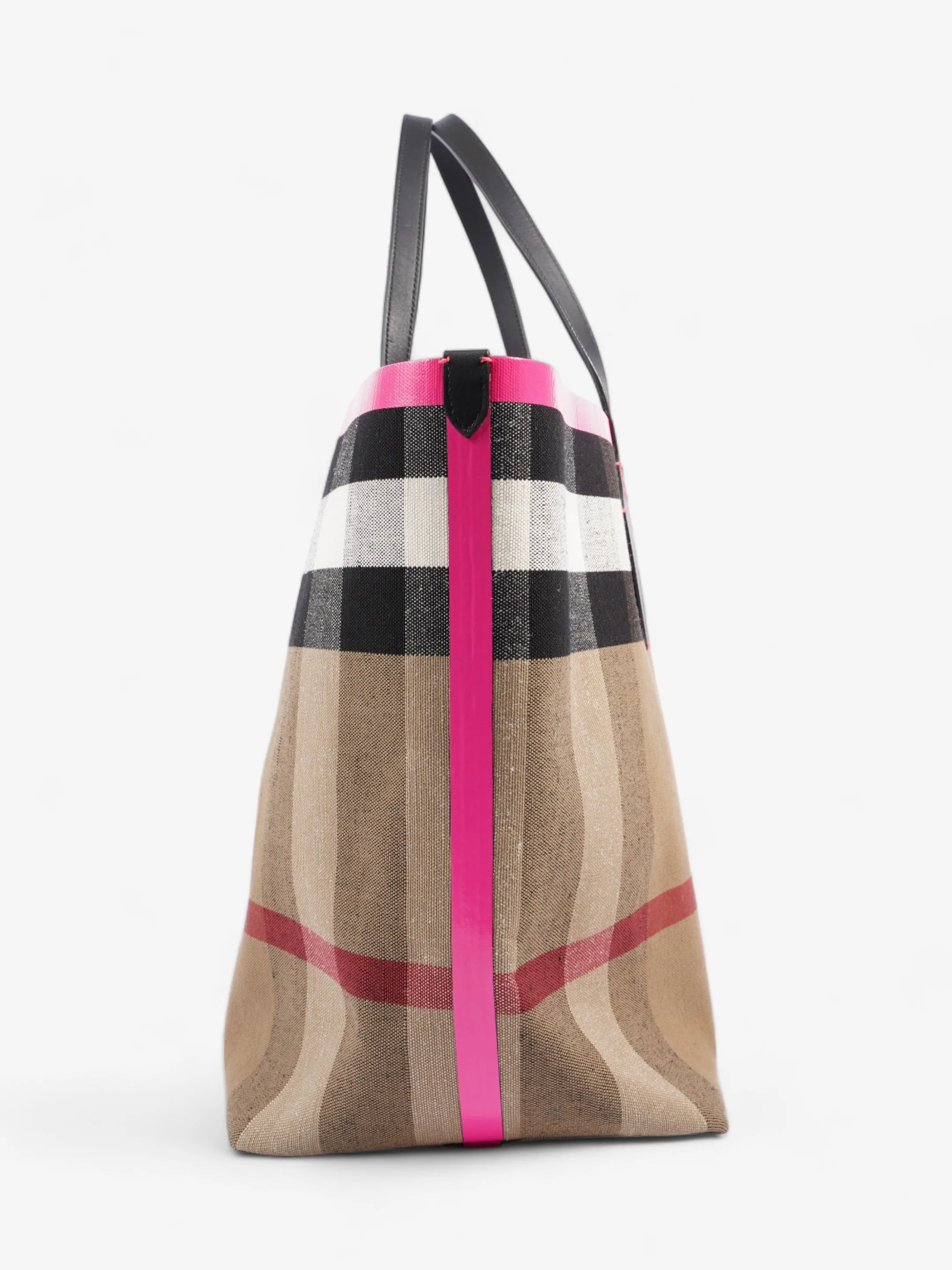 Burberry The Giant Reversible Tote House Check / Pink Canvas