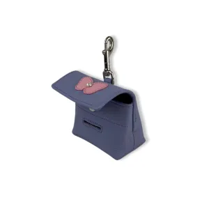 Butterfly Leather Poop Bag Holder