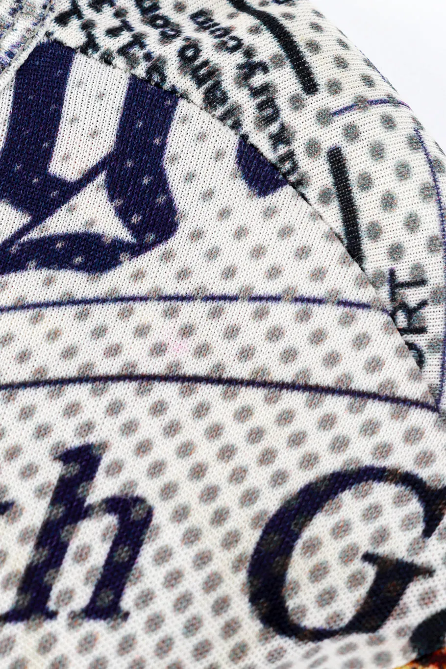 Butterfly Newspaper Print Dress