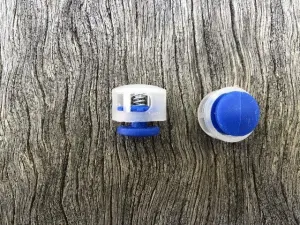 Button Toggle - Clear & Royal Blue*
